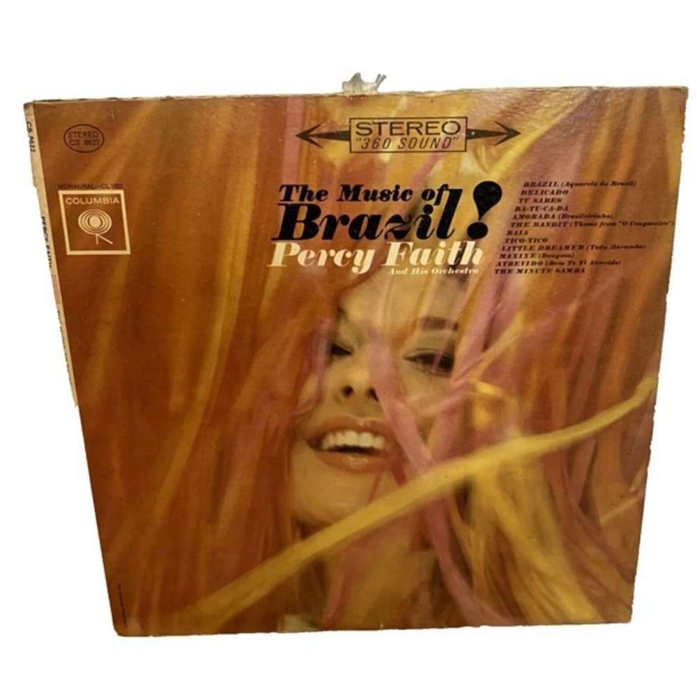 Percy Faith & His Orchestra The Music Of Brazil! (Vinyl, 1962) Columbia CS 8622